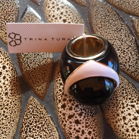 Trina Turk Jewelry - Trina Turk Black, White and Gold Ring NWT